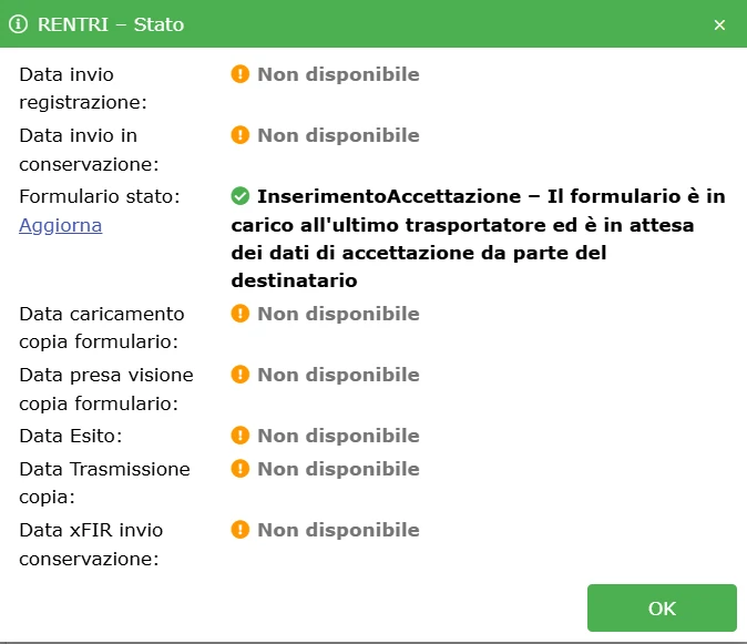 Controlli lo stato